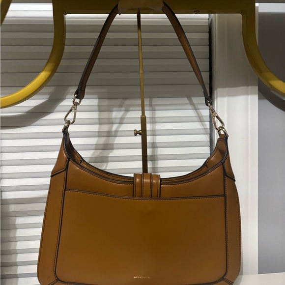 Liz Claiborne Faux Suede Shoulder Bag - Picture 3 of 4